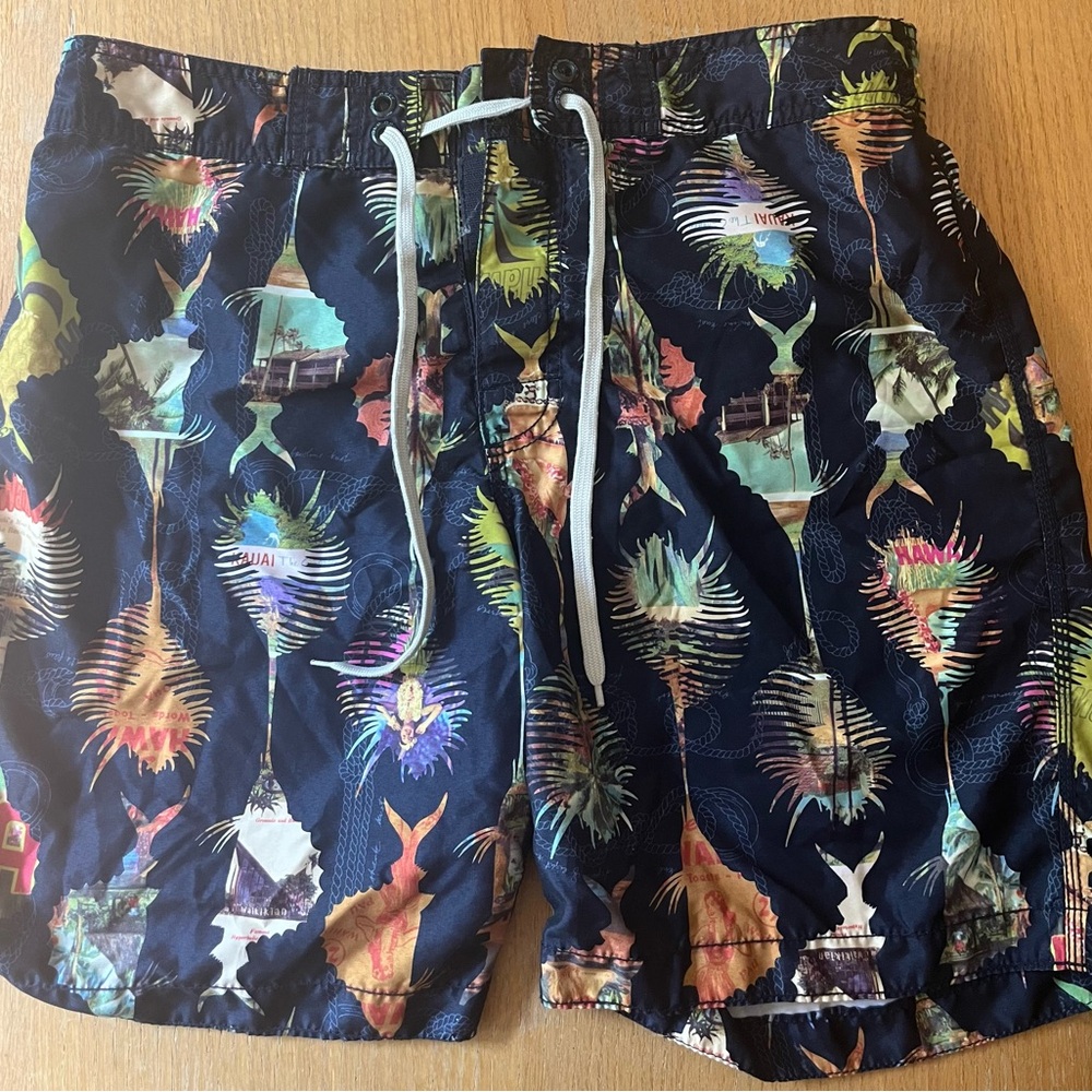 Old Navy Multicolor Tropical Men's Swim Shorts